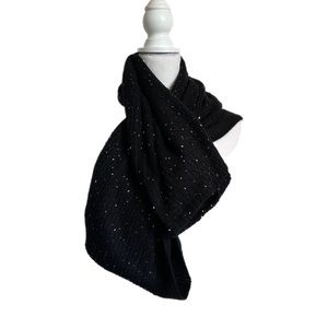 J.T.C Black Sparkle Scarf